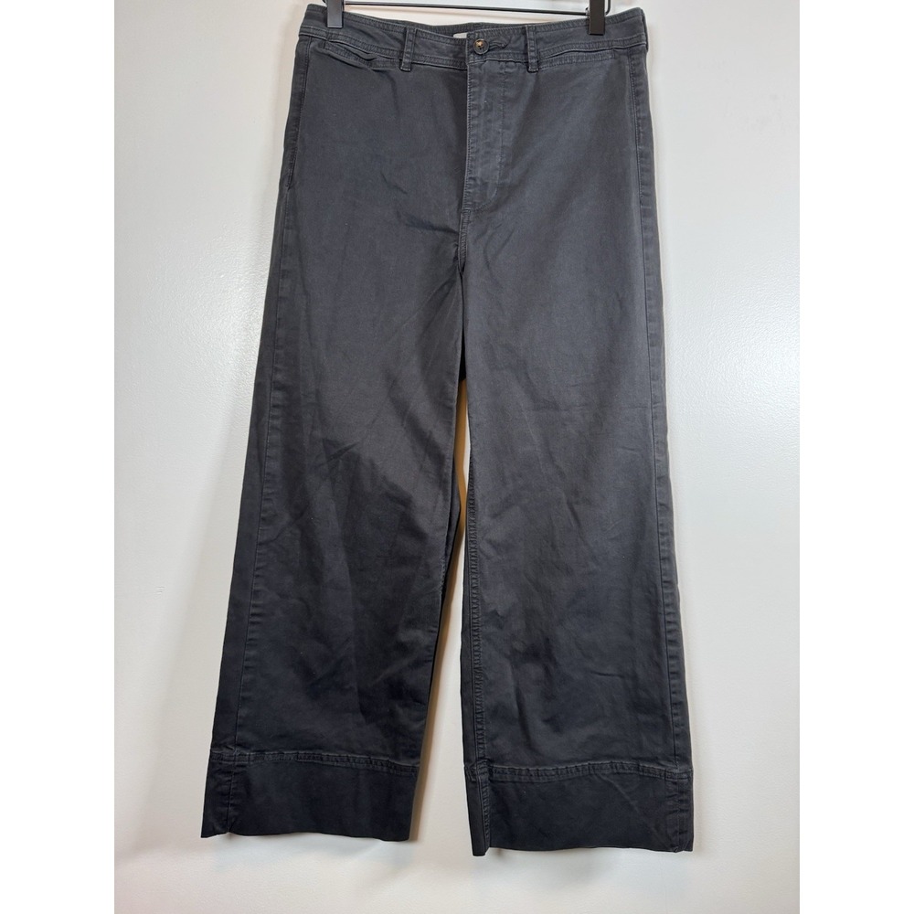 EVERLANE Wide‎ Leg Jeans Women's Size 6 30x26 Black Denim Casual BOHO